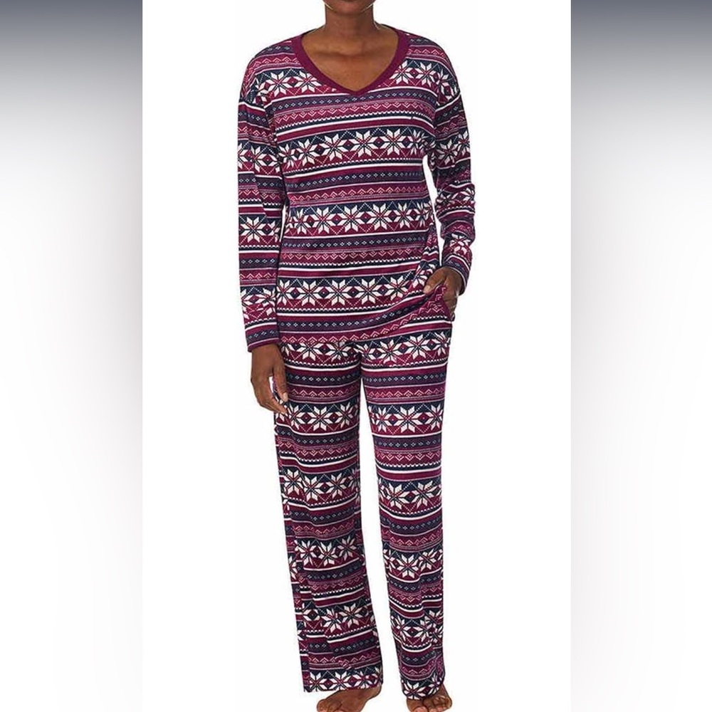Nautica Women's Fleece 2PC Pajama Set